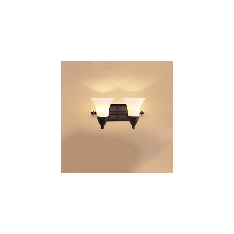 Rustic Lodge Wandleuchter mit schwarzem Oxid-Finish, Funktion zum Schutz der Augen, Umgebungslicht