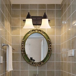 Rustic Lodge Wandleuchter mit schwarzem Oxid-Finish, Funktion zum Schutz der Augen, Umgebungslicht