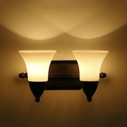Rustic Lodge Wandleuchter mit schwarzem Oxid-Finish, Funktion zum Schutz der Augen, Umgebungslicht