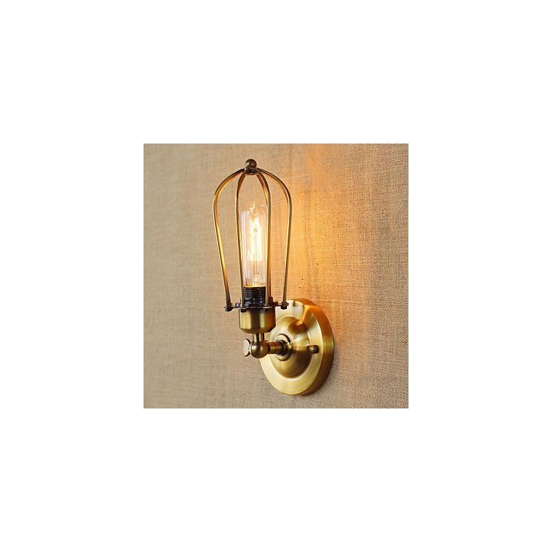 Einfache Vintage Country Retro Galvanofunktion für Wandleuchten im Mini-Stil mit Umgebungslicht