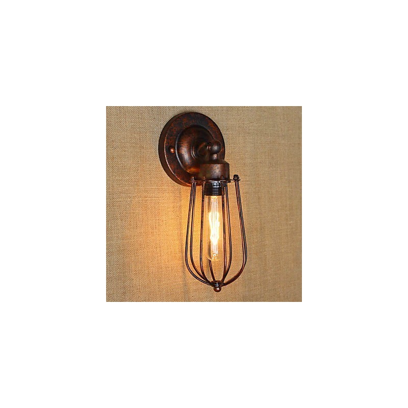 Einfache Vintage Country Retro Galvanofunktion für Wandleuchten im Mini-Stil mit Umgebungslicht