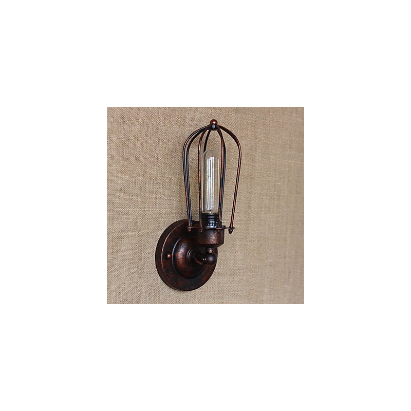 Einfache Vintage Country Retro Galvanofunktion für Wandleuchten im Mini-Stil mit Umgebungslicht