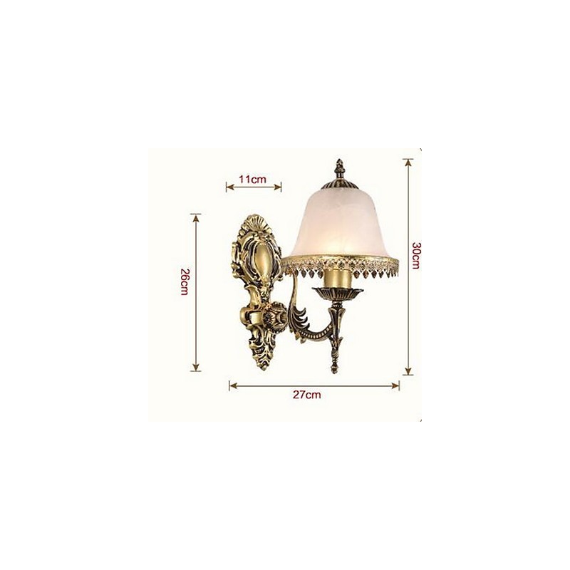 Vintage Galvanisiertes Feature Downlight Wandleuchten Wandleuchte