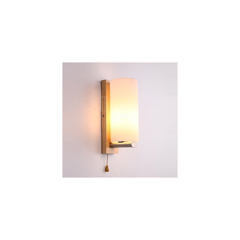 Neuartige ländliche Funktion für den Mini-Stil, Augenschutz, Umgebungslicht, Wandleuchten, Wandleuchte aus Holzscheit, Schlafzimmer, Nachttischlampe