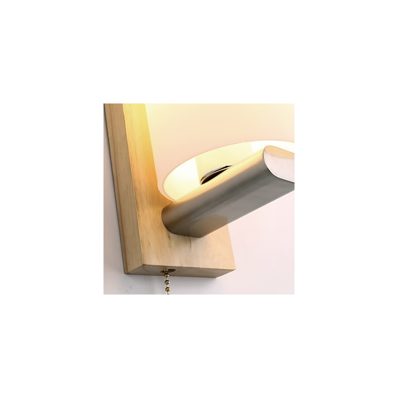 Neuartige ländliche Funktion für den Mini-Stil, Augenschutz, Umgebungslicht, Wandleuchten, Wandleuchte aus Holzscheit, Schlafzimmer, Nachttischlampe