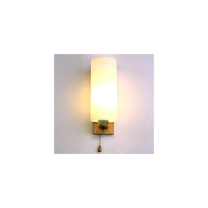 Neuartige ländliche Funktion für den Mini-Stil, Augenschutz, Umgebungslicht, Wandleuchten, Wandleuchte aus Holzscheit, Schlafzimmer, Nachttischlampe