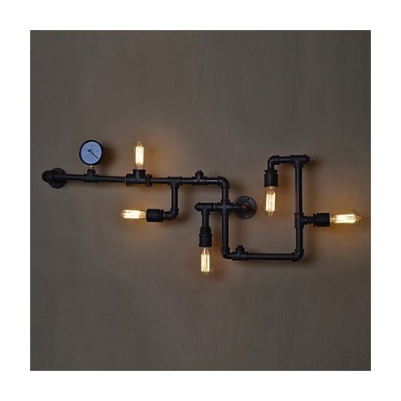 Loft Industrielle Wandlampen Antike Edison Wandleuchten mit Glühbirnen Vintage Pipe Wandlampe für Wohnzimmerbeleuchtung Loft Industrielle Wandlampen Antike Edison Wandleuchten mit Glühbirnen Vintage Pipe Wandlampe für Wohnzimmerbeleuchtung