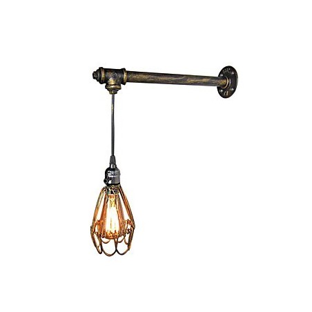 Loft vintage wandleuchte lampe restaurant cafe korridor bar Eisenkäfig wandleuchte industrie eisenrohr beleuchtung Loft vintage wandleuchte lampe restaurant cafe korridor bar Eisenkäfig wandleuchte industrie eisenrohr beleuchtung