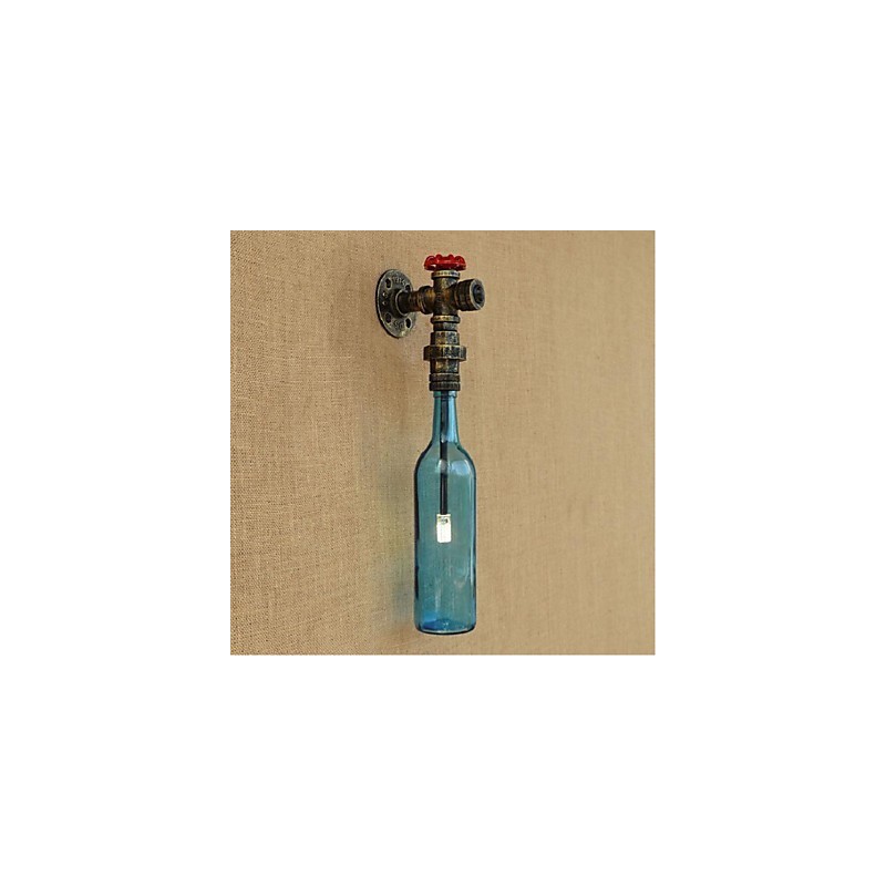 Wandschalter mit Wasserrohrflaschen-Wandleuchte