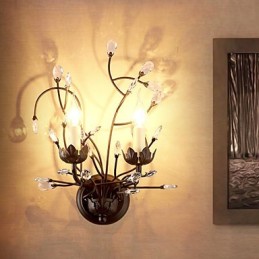 Modernes zeitgenössisches traditionelles klassisches rustikales Lodge-Landhaus-Malerei-Feature für Crystal Uplight