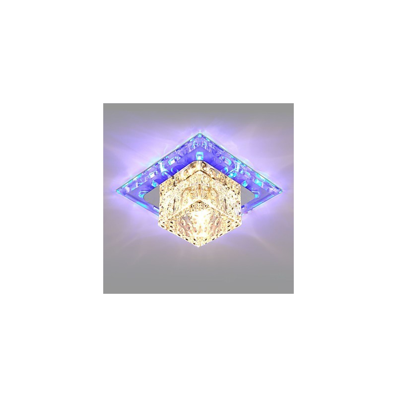Mini Kristall Deckenleuchte Spotlight 3W Kreative Lampe Leuchtstoffröhre Bunte Farbe Quadratische Kuppelleuchte