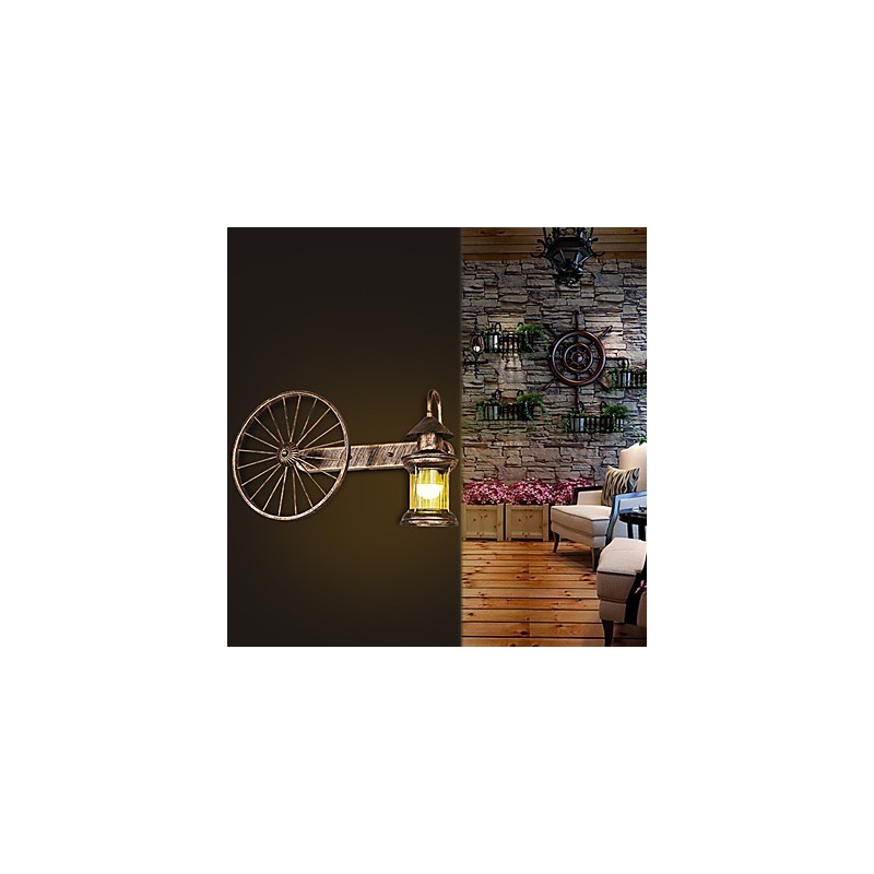 Rustikale Lodge-Malerei-Funktion für Mini-Stil Uplight Wandleuchten Wandleuchte