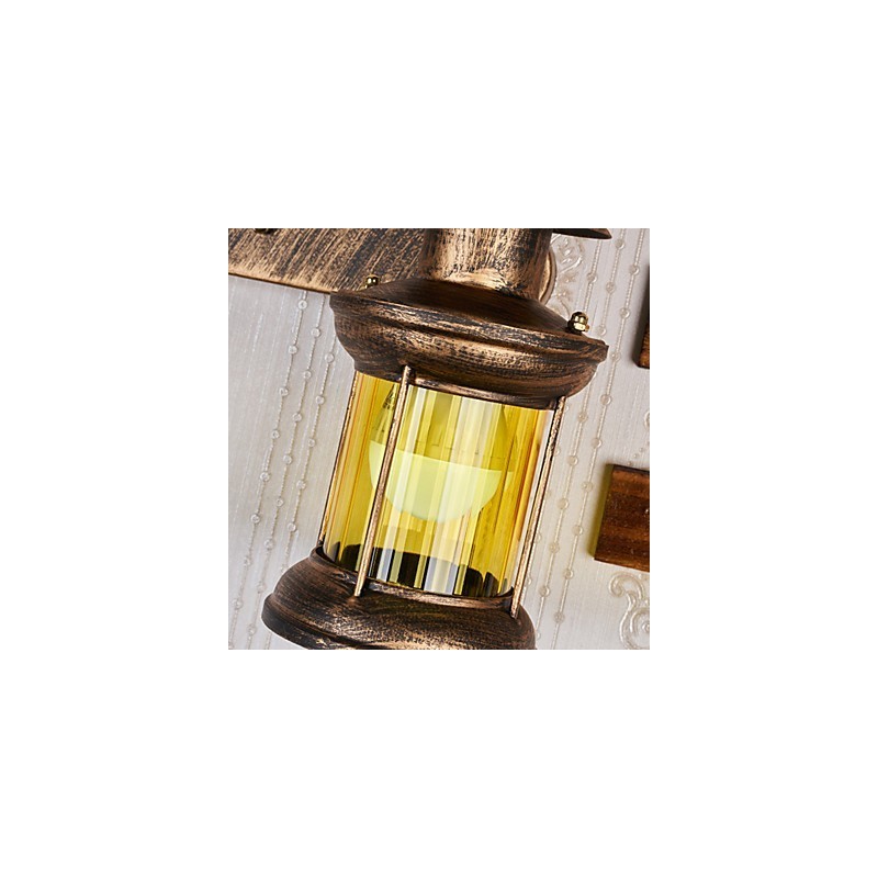 Rustikale Lodge-Malerei-Funktion für Mini-Stil Uplight Wandleuchten Wandleuchte