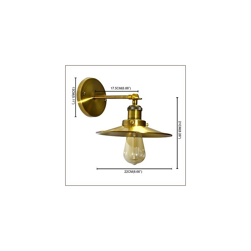Rustikale Lodge Traditionelle Klassische Messing-Funktion für Downlight-Wandleuchten Wandleuchte