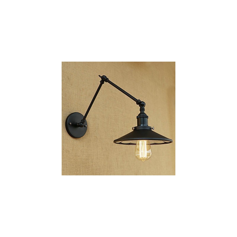 Rustikale Lodge Country Retro-Malerei-Funktion für Mini-Stil Swing Arm Wandleuchte