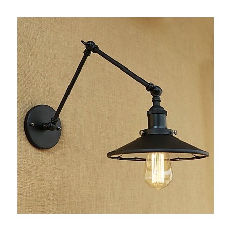 Rustikale Lodge Country Retro-Malerei-Funktion für Mini-Stil Swing Arm Wandleuchte Rustikale Lodge Country Retro-Malerei-Funktion für Mini-Stil Swing Arm Wandleuchte