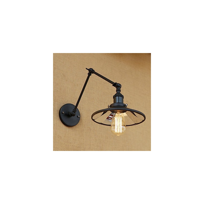Rustikale Lodge Country Retro-Malerei-Funktion für Mini-Stil Swing Arm Wandleuchte