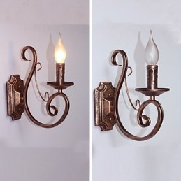 Mini Retro Wand Lampe Flur Metall Kerze Form Wand Lampe Beleuchtung