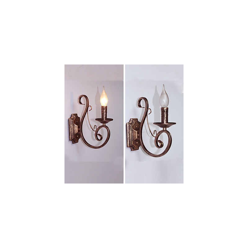 Mini Retro Wand Lampe Flur Metall Kerze Form Wand Lampe Beleuchtung