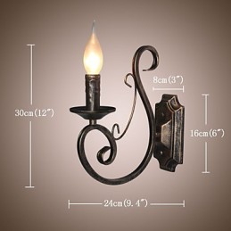 Mini Retro Wand Lampe Flur Metall Kerze Form Wand Lampe Beleuchtung