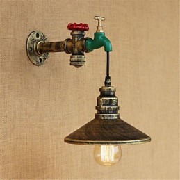 Country-Neuheit Retro-Malerei-Funktion für Mini-Stil Umgebungslicht Wandleuchten Wandleuchte