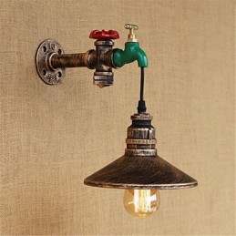 Country-Neuheit Retro-Malerei-Funktion für Mini-Stil Umgebungslicht Wandleuchten Wandleuchte