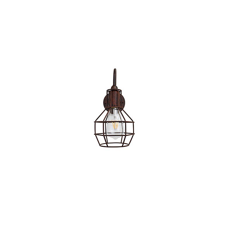 Wandleuchte Wandleuchter Wand Rostfarben Retro Wandlampe