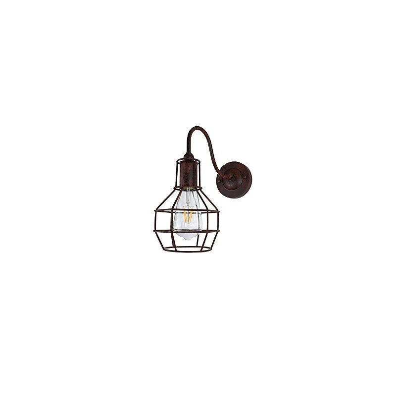 Wandleuchte Wandleuchter Wand Rostfarben Retro Wandlampe
