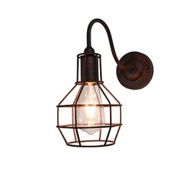 Wandleuchte Wandleuchter Wand Rostfarben Retro Wandlampe