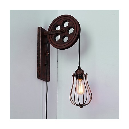 Industrielle Retro Eisen Wandleuchte Kreative Persönlichkeit Lift Pully Wandleuchte Industrielle Retro Eisen Wandleuchte Kreative Persönlichkeit Lift Pully Wandleuchte
