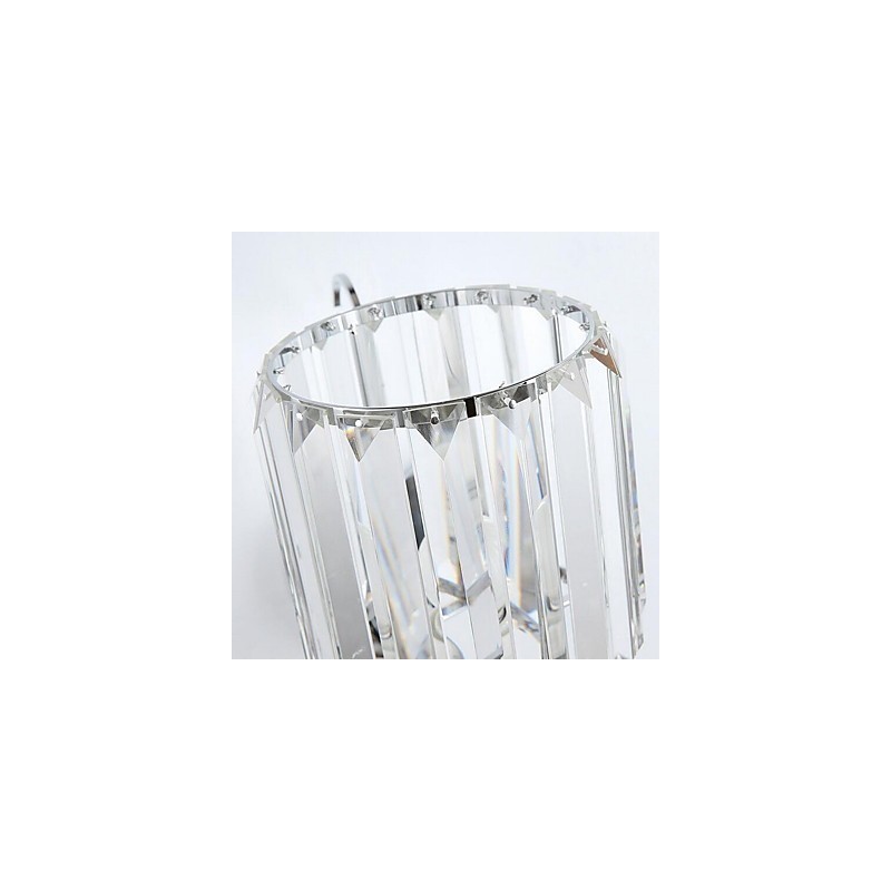 Moderne zeitgenössische galvanisierte Kristall-Wandleuchter mit Uplight-Funktion