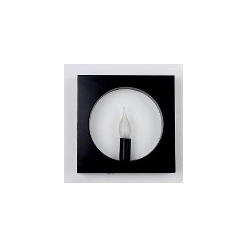 Moderne einfache Eisenkunst-Wandlampe, kreative Wohnzimmer-Hintergrundhalle, Kopfteil des Bettes, quadratischer Rahmen, Dekorationslampen und Laternen