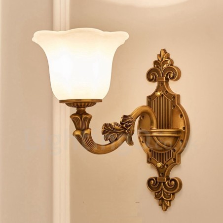 Einzellicht Traditionelles Klassisches Wohnzimmer Esszimmer Schlafzimmer Metall Luxus Wandleuchten für den Innenbereich Einzellicht Traditionelles Klassisches Wohnzimmer Esszimmer Schlafzimmer Metall Luxus Wandleuchten für den Innenbereich