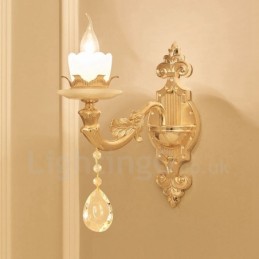 Einzellicht Traditionelles Klassisches Wohnzimmer Esszimmer Schlafzimmer Metall Luxus Wandleuchten für den Innenbereich