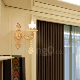 Einzellicht Traditionelles Klassisches Wohnzimmer Esszimmer Schlafzimmer Metall Luxus Wandleuchten für den Innenbereich