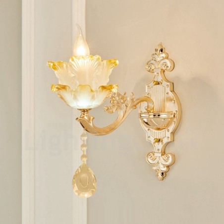 Einzellicht Traditionelles Klassisches Wohnzimmer Esszimmer Schlafzimmer Metall Luxus Wandleuchten für den Innenbereich Einzellicht Traditionelles Klassisches Wohnzimmer Esszimmer Schlafzimmer Metall Luxus Wandleuchten für den Innenbereich
