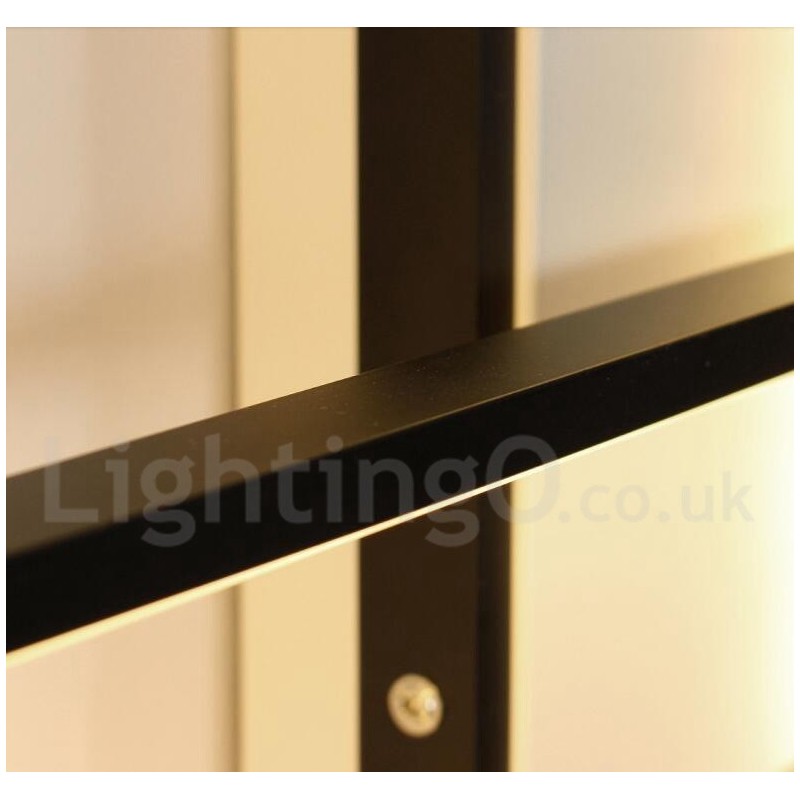 Moderne Deckenleuchte mit zeitgenössischer Aluminium-Malerei, bündige Wandleuchte mit Fernbedienungsdimmer für Wohnzimmer, Schlafzimmer