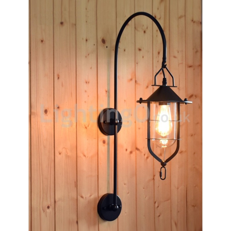 Retro Dock Wand Lampe Schwarz Wharf Wand Lichter Dock Wandleuchte Restaurant Wohnzimmer Cafe Bar Kleidung Shop