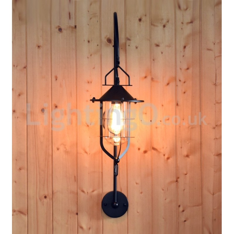 Retro Dock Wand Lampe Schwarz Wharf Wand Lichter Dock Wandleuchte Restaurant Wohnzimmer Cafe Bar Kleidung Shop