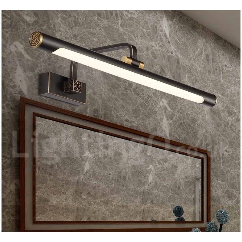 IPMirror Lampe Badezimmerleuchten Reines Messing Wandleuchten mit Acrylschirm Make-up Beleuchtung