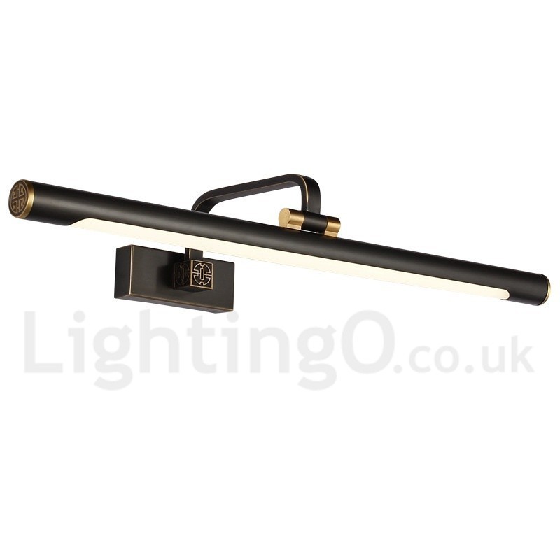 IPMirror Lampe Badezimmerleuchten Reines Messing Wandleuchten mit Acrylschirm Make-up Beleuchtung