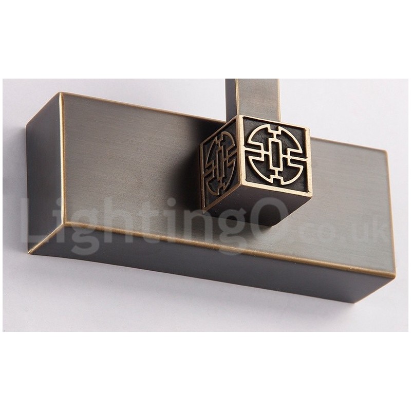 IPMirror Lampe Badezimmerleuchten Reines Messing Wandleuchten mit Acrylschirm Make-up Beleuchtung