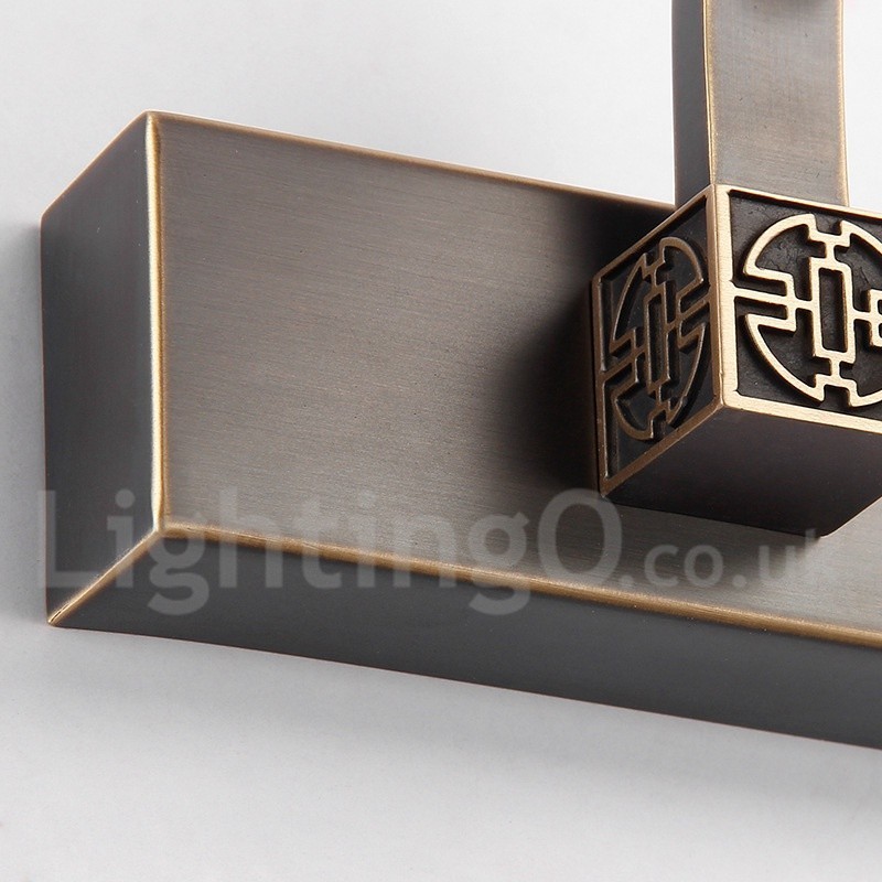 IPMirror Lampe Badezimmerleuchten Reines Messing Wandleuchten mit Acrylschirm Make-up Beleuchtung