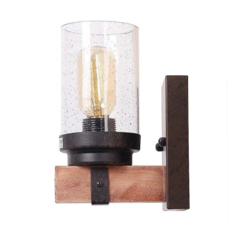 1 Licht Vintage Holz Industriestil Wandleuchte für Wind Bar Loft Kaffee Restaurant 1 Licht Vintage Holz Industriestil Wandleuchte für Wind Bar Loft Kaffee Restaurant