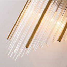 Moderne Luxus-Wandleuchte aus K9-Kristall mit Kristallschirm