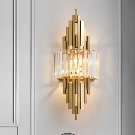 Postmoderne Luxus Kristall Wandleuchte Wohnzimmer TV Hintergrundwand Schlafzimmer Nachttisch Wandleuchte Postmoderne Luxus Kristall Wandleuchte Wohnzimmer TV Hintergrundwand Schlafzimmer Nachttisch Wandleuchte