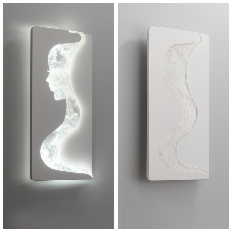 Indoor Schöne Mädchen Blick nach links rechts Wandleuchte