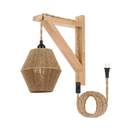 Papierseil-Wandleuchte American Pastoral Retro Wandleuchte mit Stecker Papierseil-Wandleuchte American Pastoral Retro Wandleuchte mit Stecker