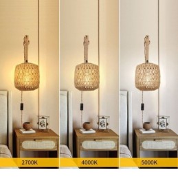 Amerikanischen Retro Wand Leuchte 3M Hanf Seil Hängen Linie Papier Seil Gewebt Lampenschirm