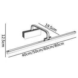 Moderne Wandleuchte Spiegel Frontleuchte Winkel einstellbar Waschraum Make-up Licht